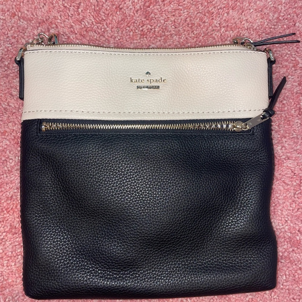 Kate Spade Black and Light Pink Crossbody Bag